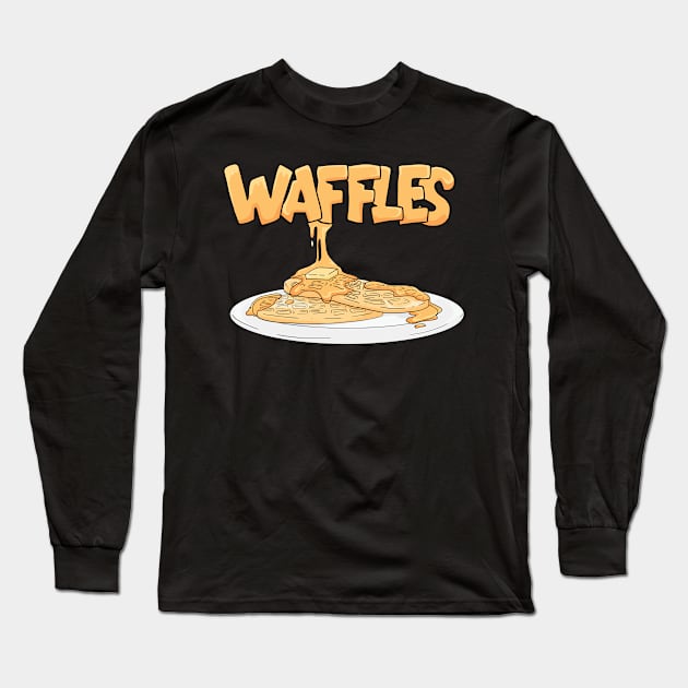 Waffles Long Sleeve T-Shirt by KAWAIITEE